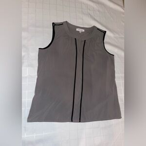Calvin Klein Grey sleeveless shirt women’s Size Small Sleeveless